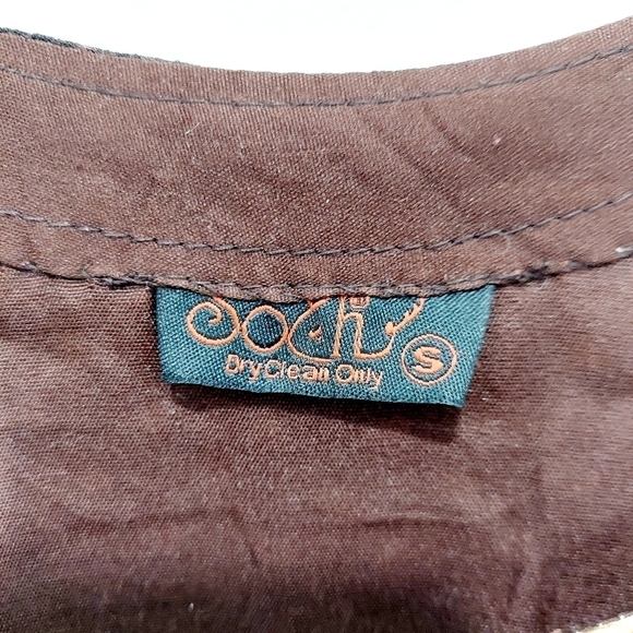 Boho Maxi Dress Smocked Tassled Print Flared Flowy Coachella Festival Sz Small - Picture 8 of 16